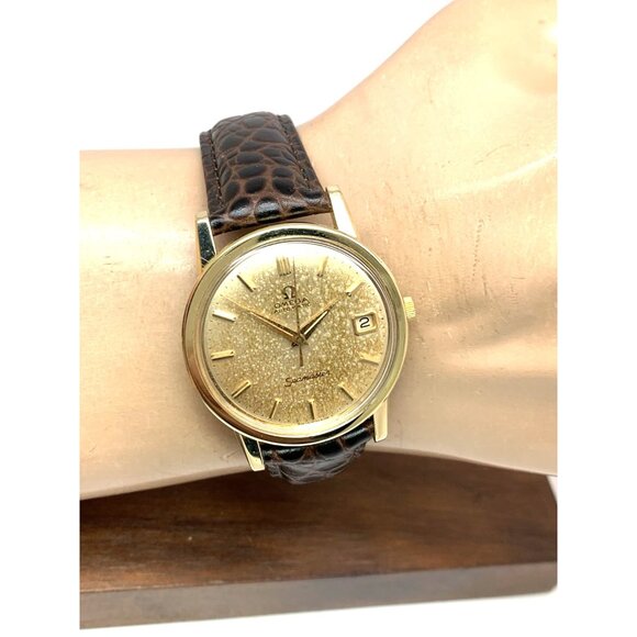 Omega Seamaster 166.03 Men's Watch Vintage 1965 Swiss Automatic Gold Tone 34mm - Picture 11 of 14
